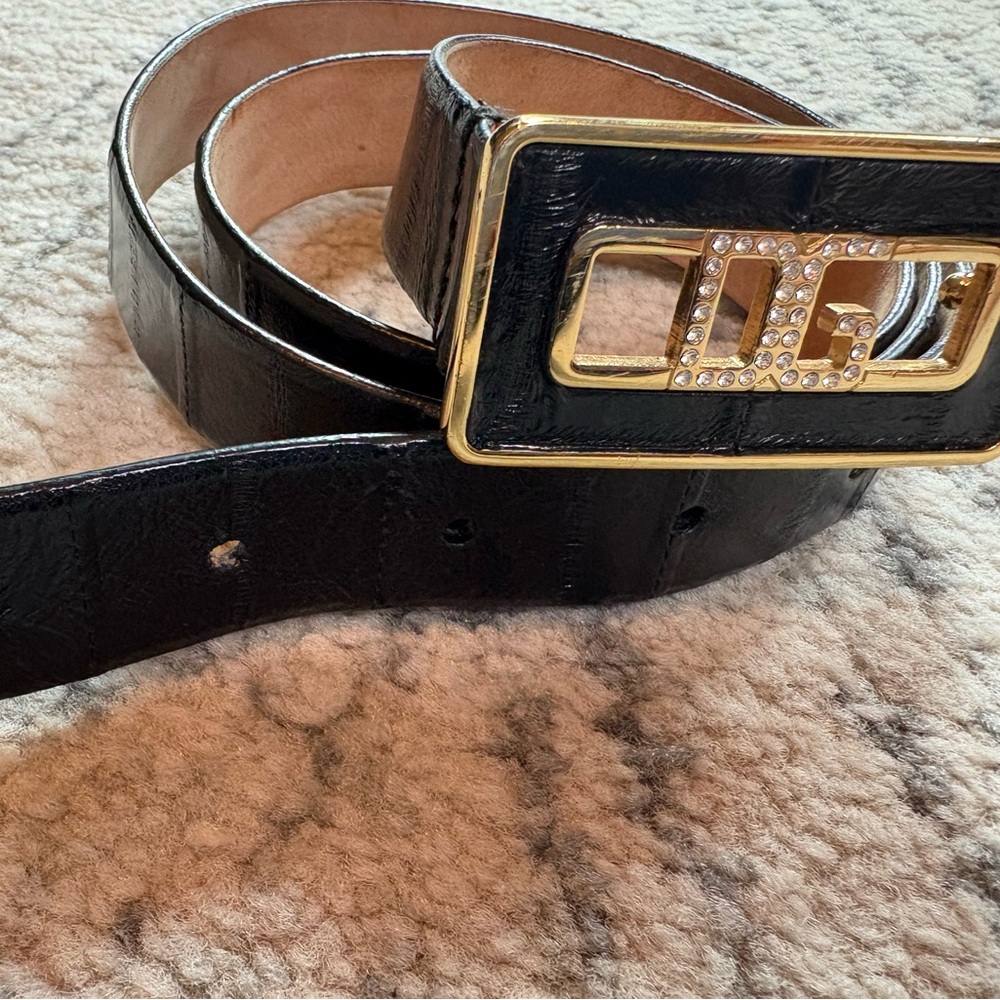 Dolce & Gabbana Black Leather Belt
